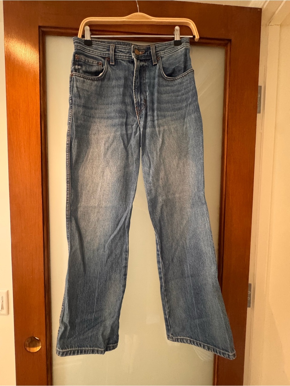 B SIDES Washed Blue Ankle & Cropped Jeans